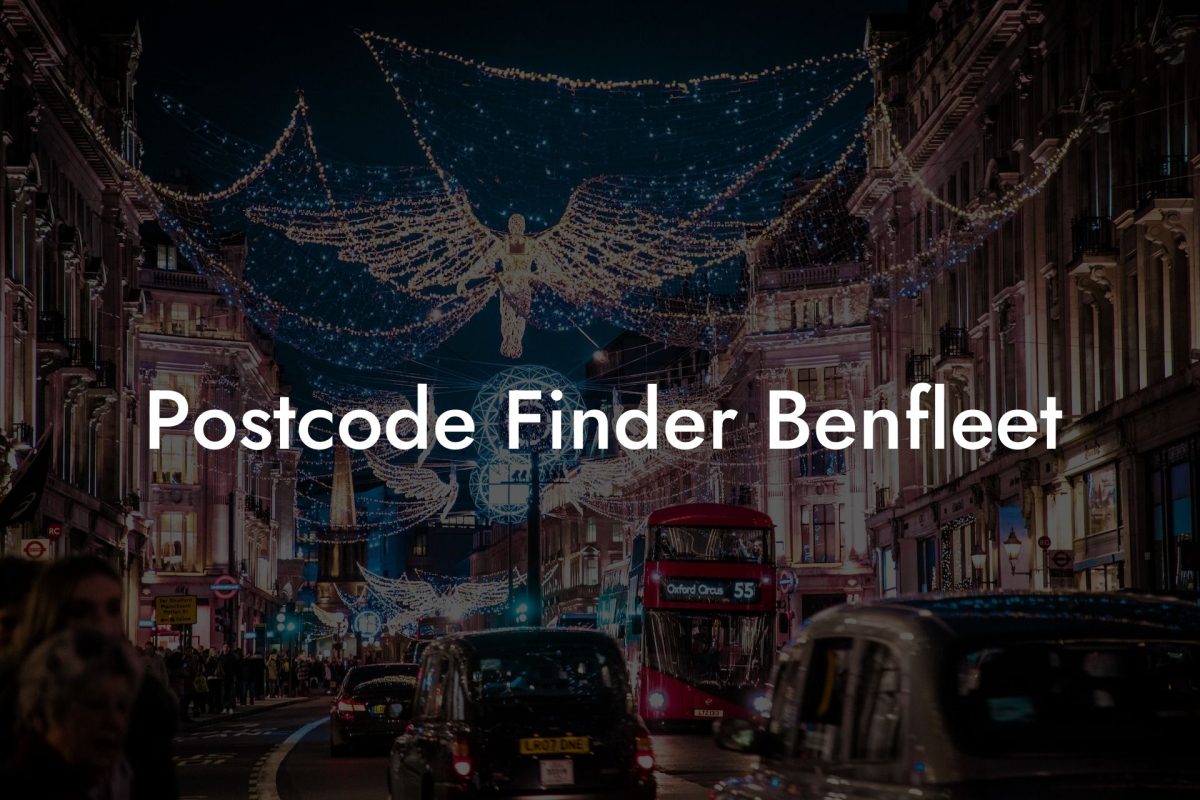 Postcode Finder Benfleet