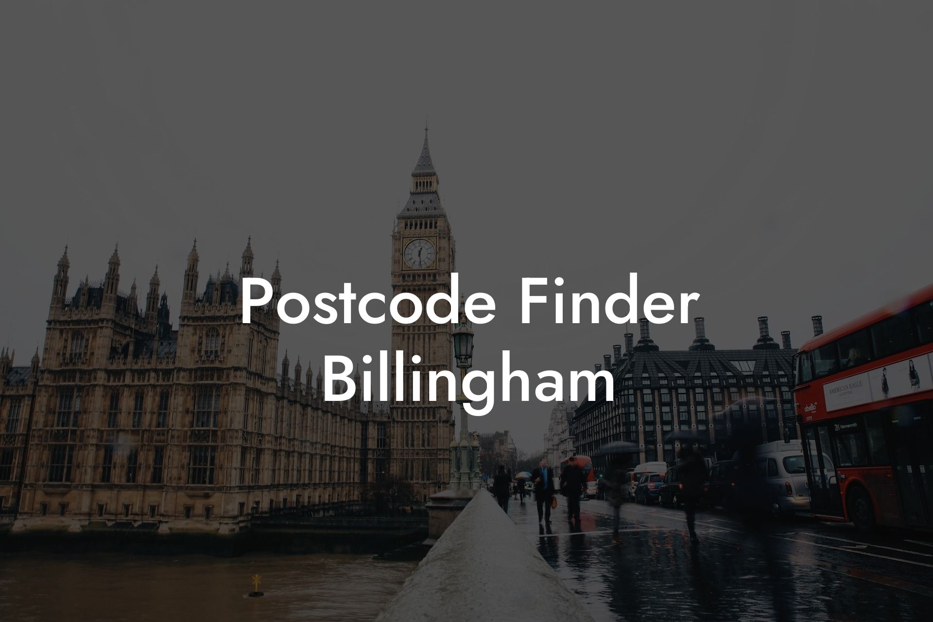 Postcode Finder Billingham