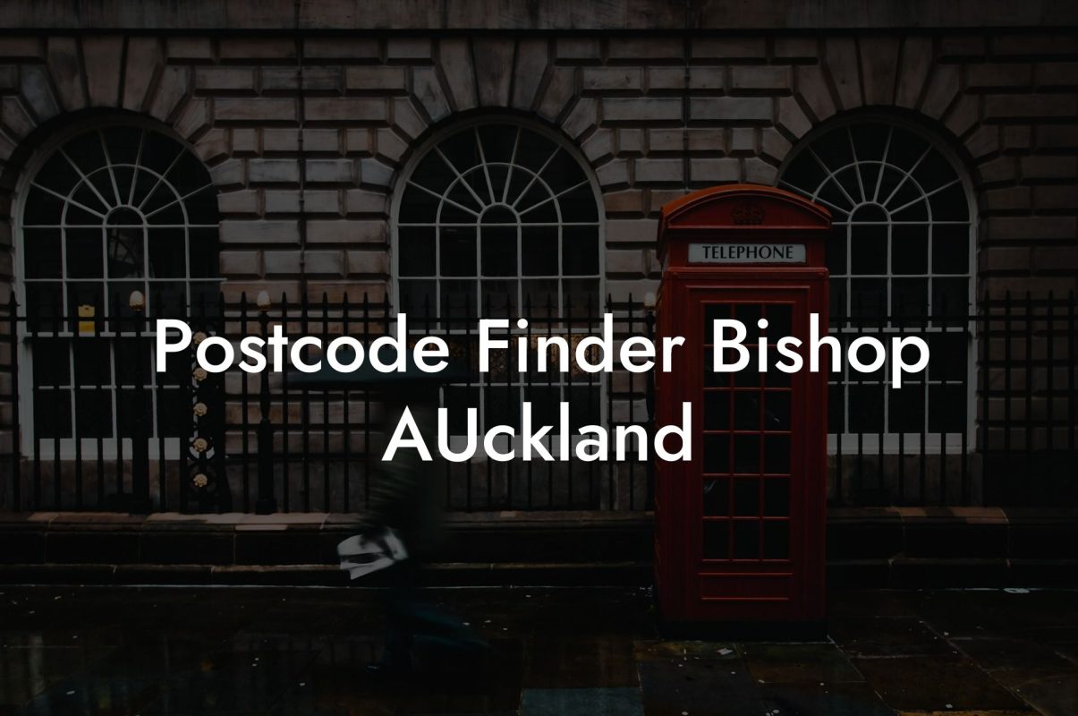 Postcode Finder Bishop AUckland