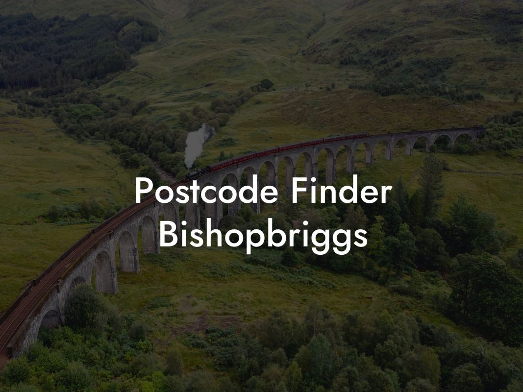 Postcode Finder Bishopbriggs