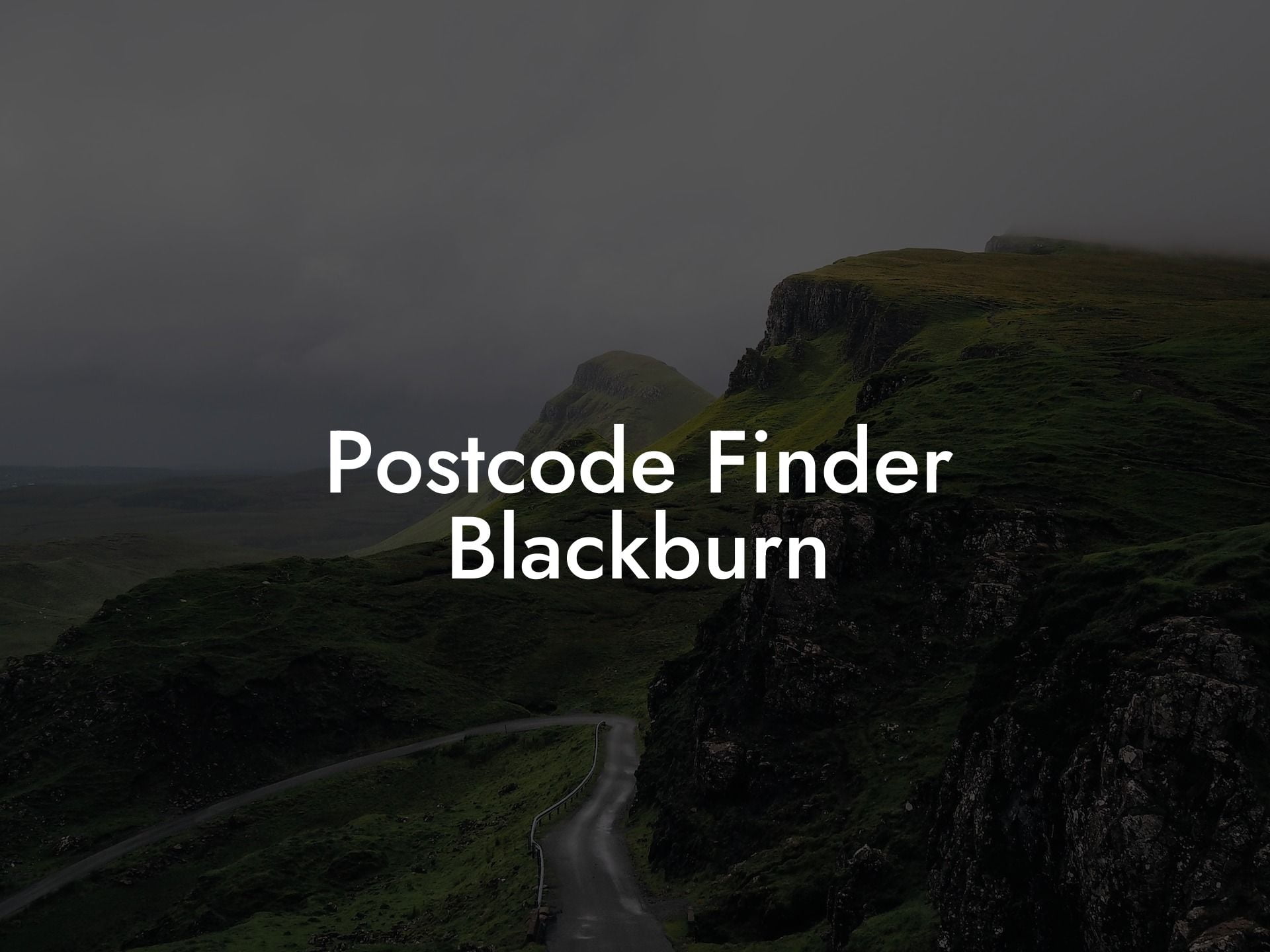 Postcode Finder Blackburn