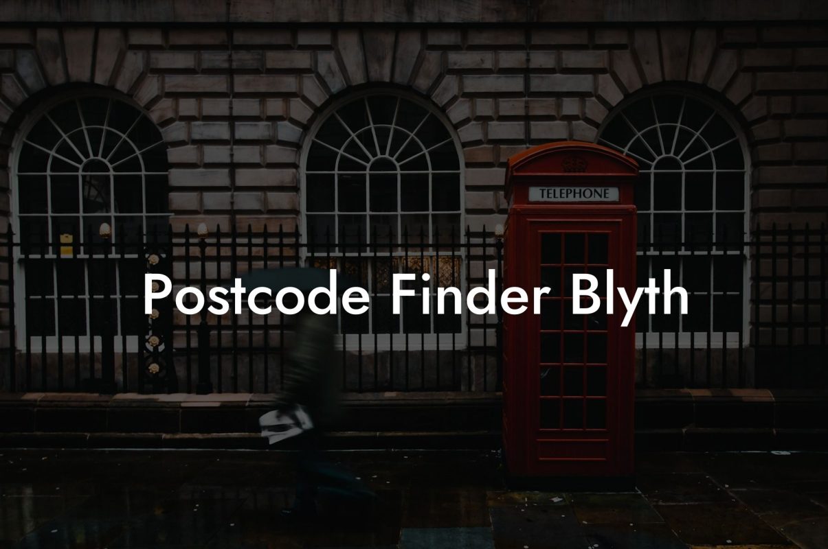 Postcode Finder Blyth