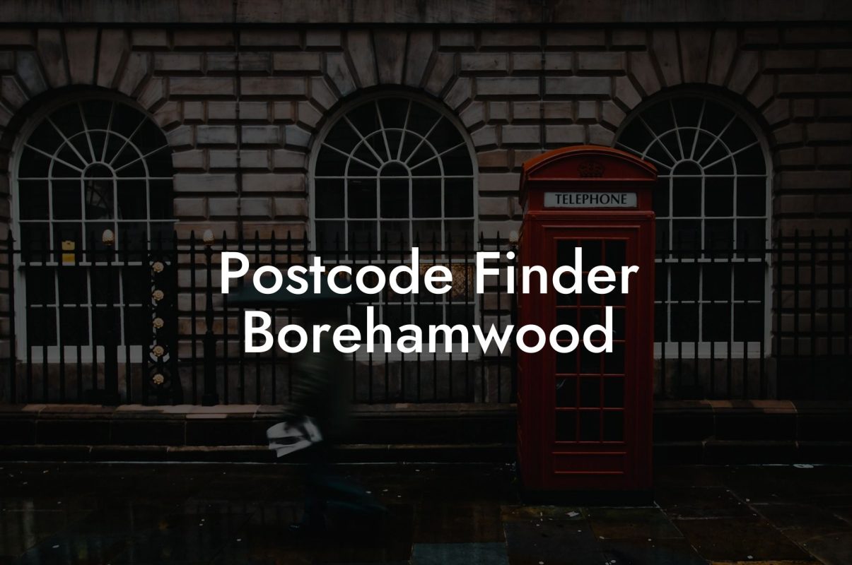 Postcode Finder Borehamwood