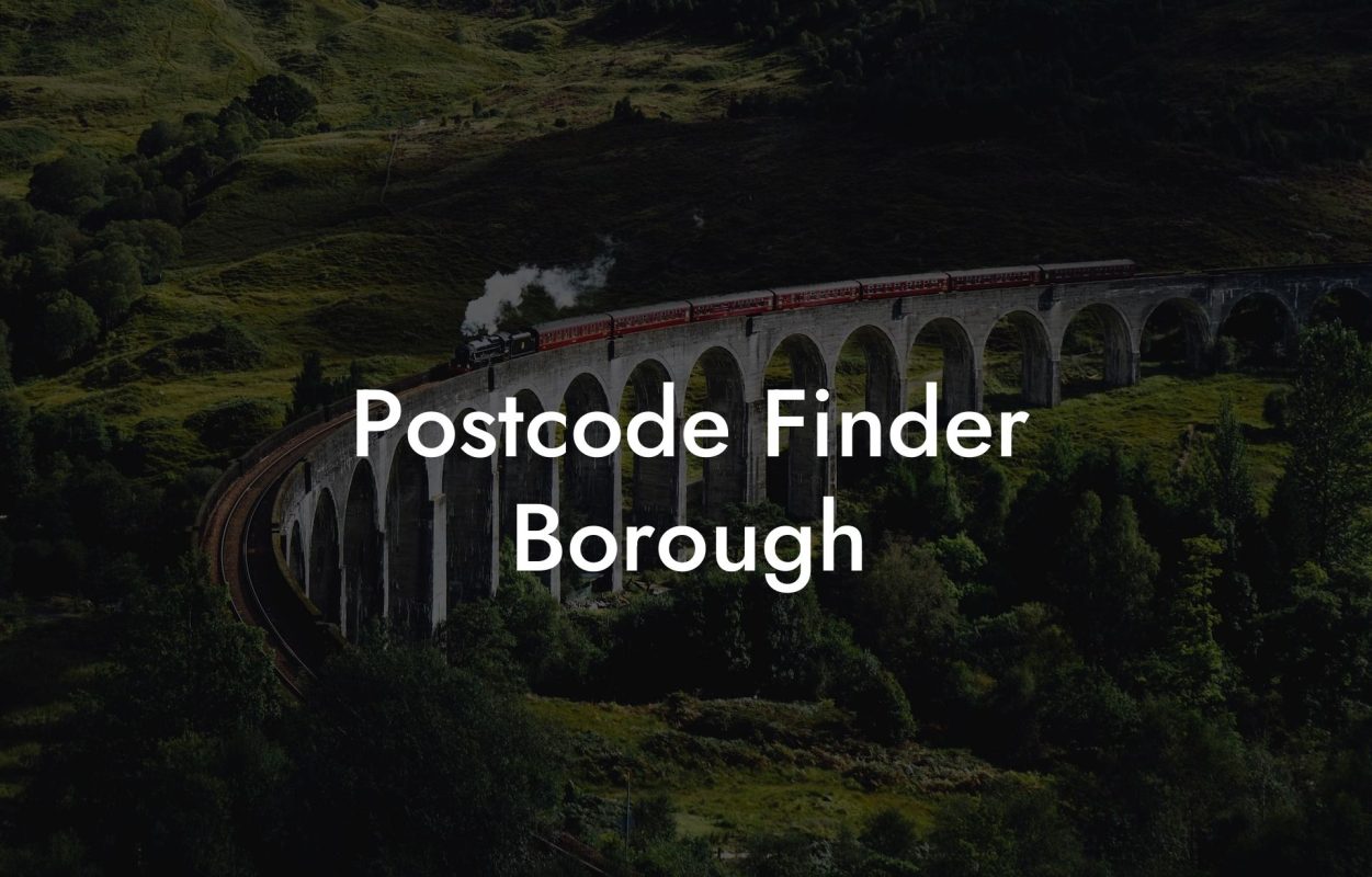 Postcode Finder Borough