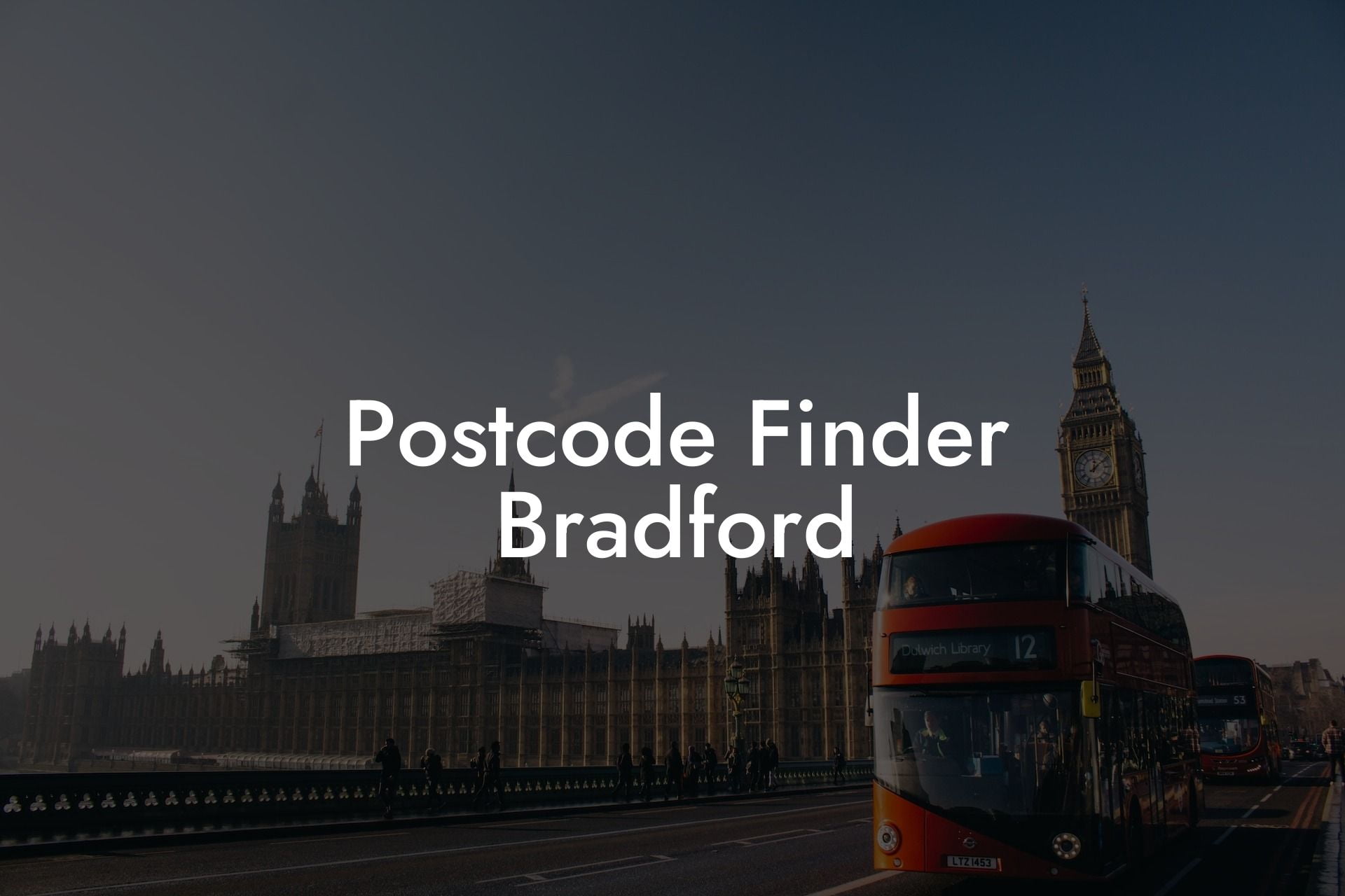 Postcode Finder Bradford