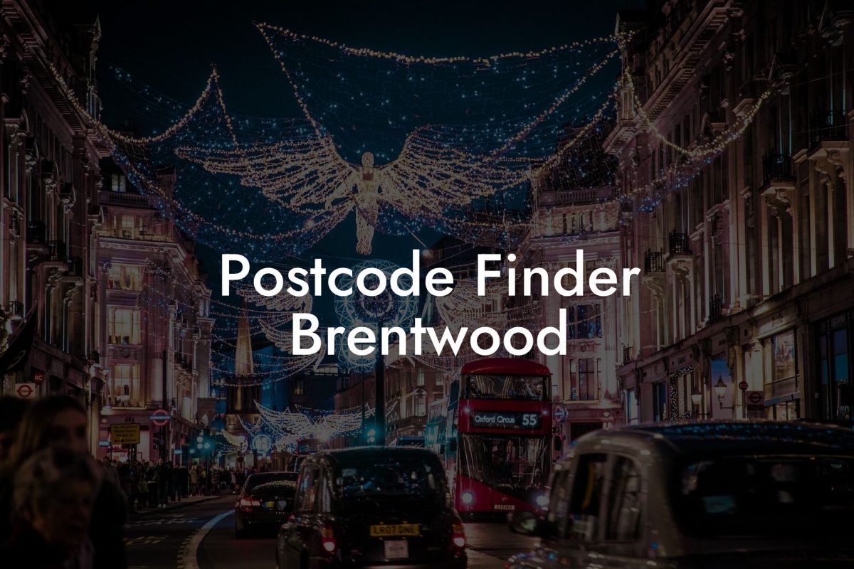 Postcode Finder Brentwood