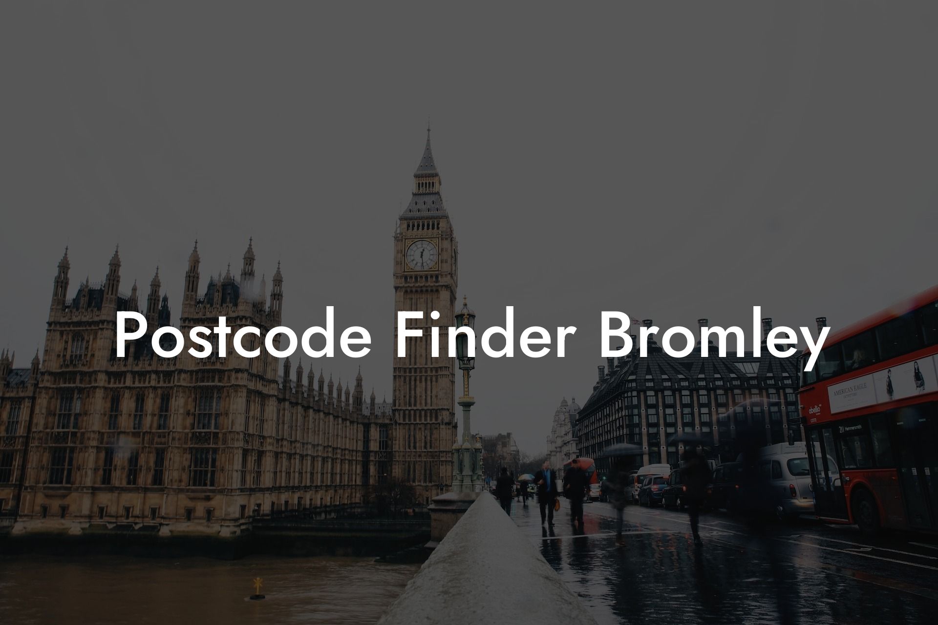 Postcode Finder Bromley