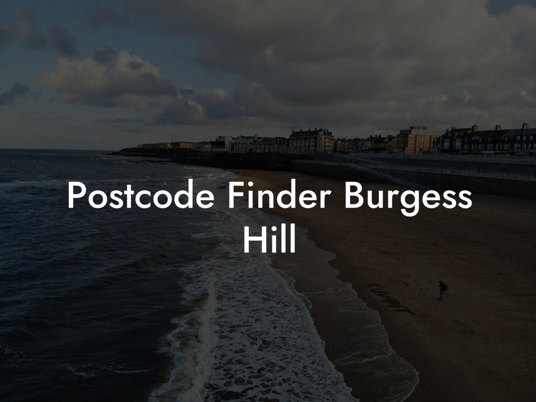 Postcode Finder Burgess Hill