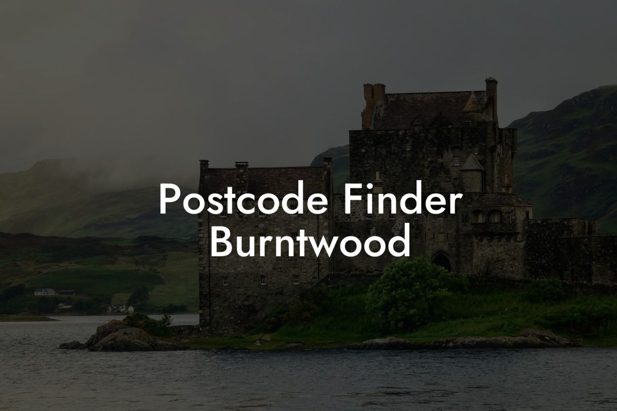 Postcode Finder Burntwood