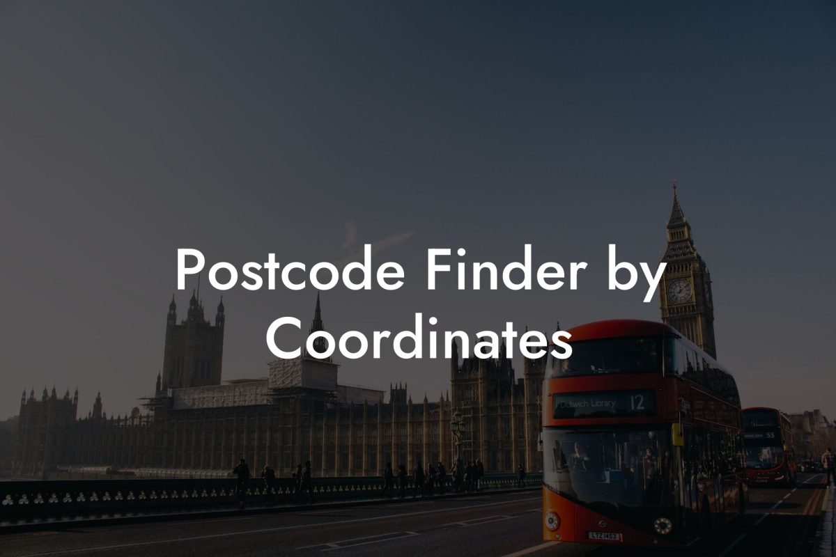 Postcode Finder by Coordinates