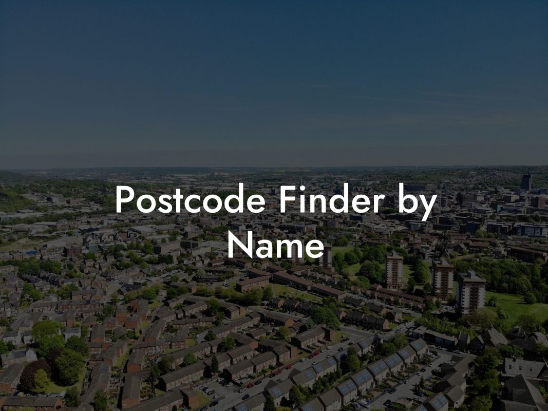 Postcode Finder by Name