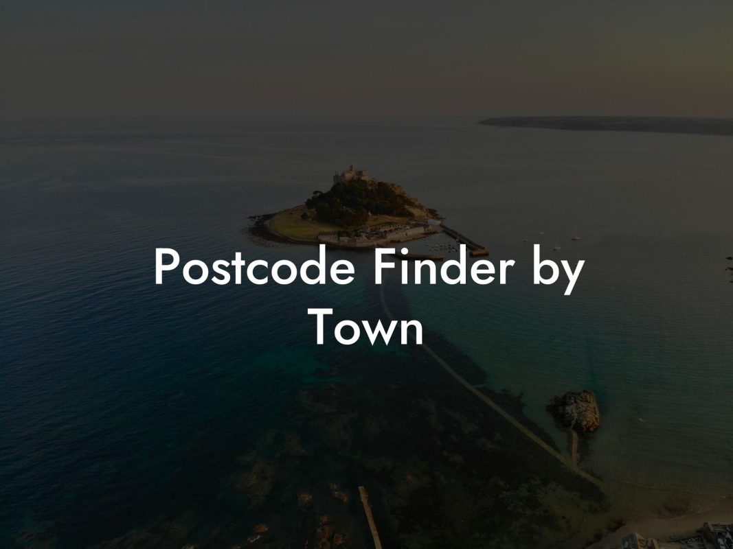 Postcode Finder by Town