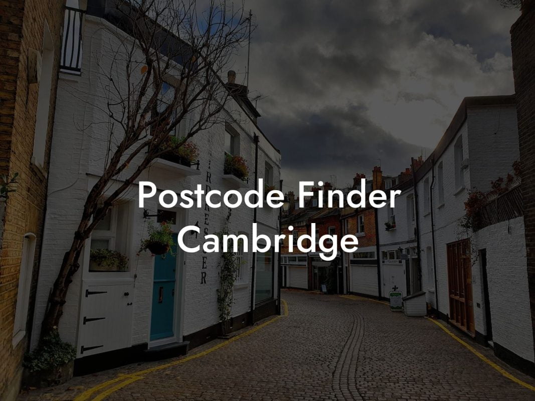 Postcode Finder Cambridge