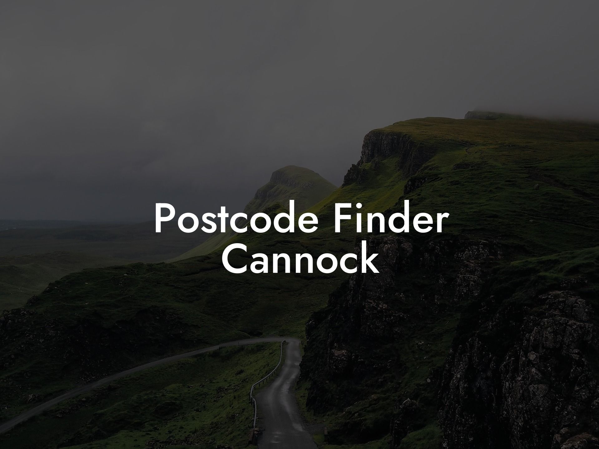 Postcode Finder Cannock