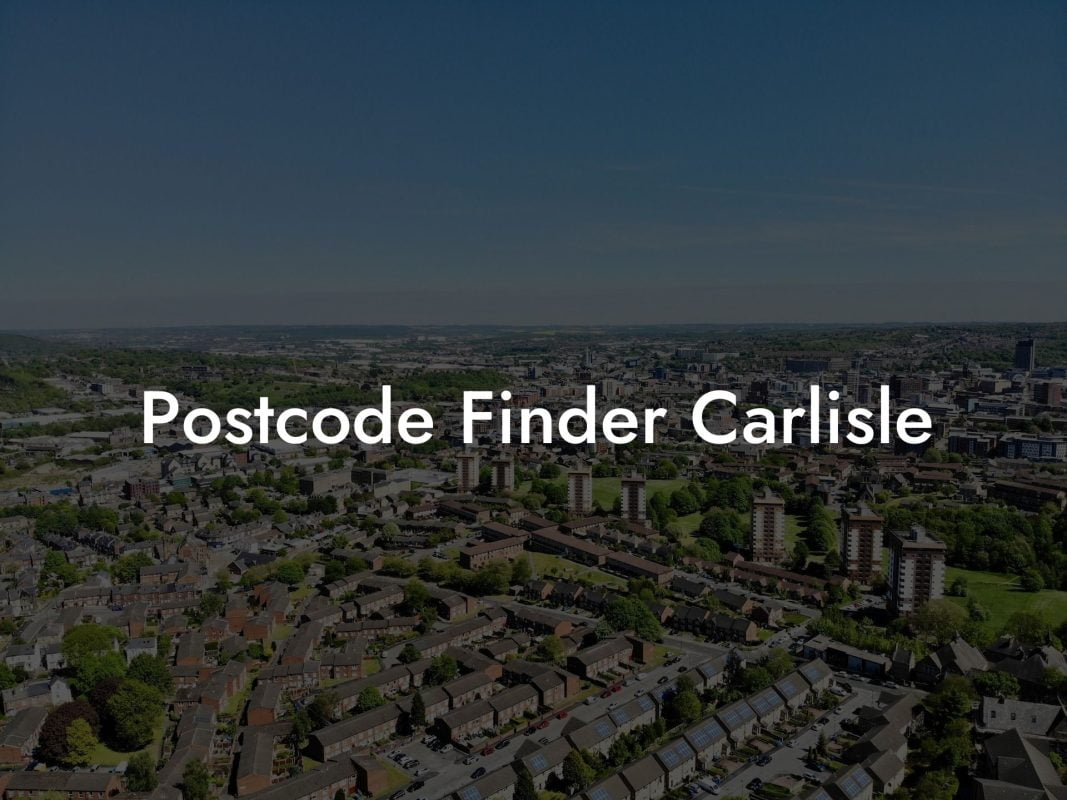 Postcode Finder Carlisle