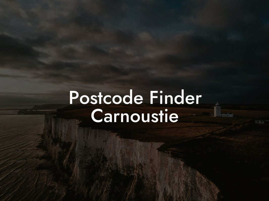 Postcode Finder Carnoustie