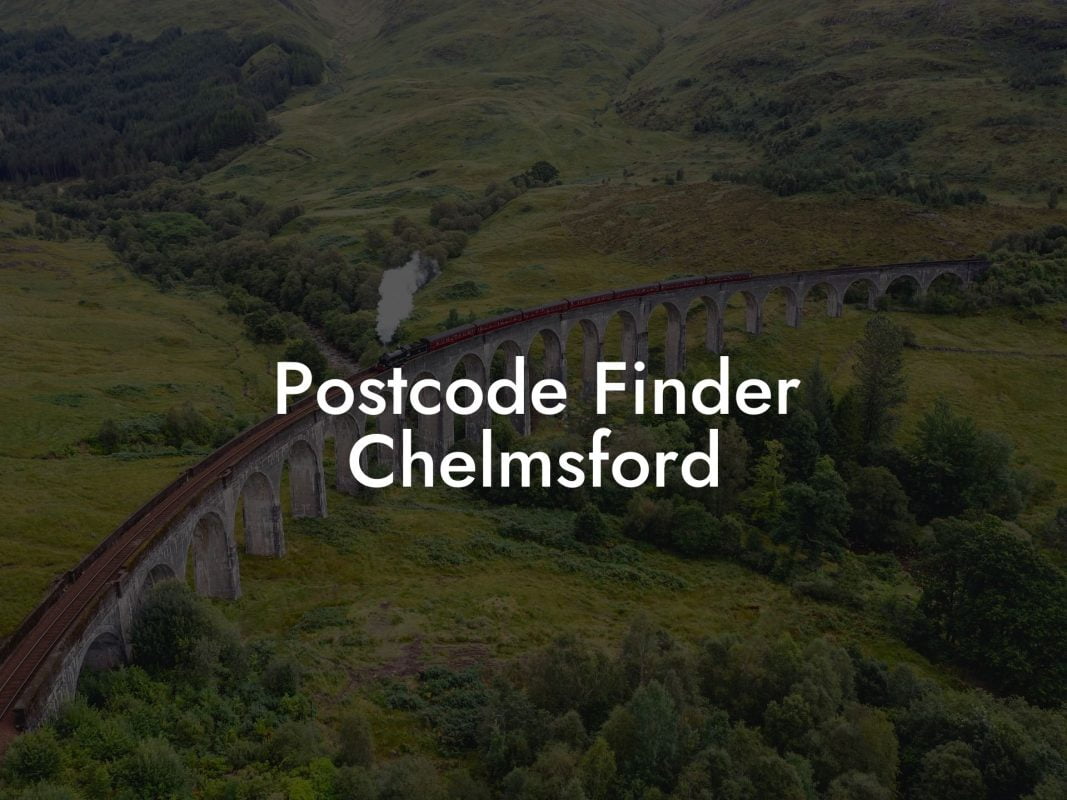 Postcode Finder Chelmsford