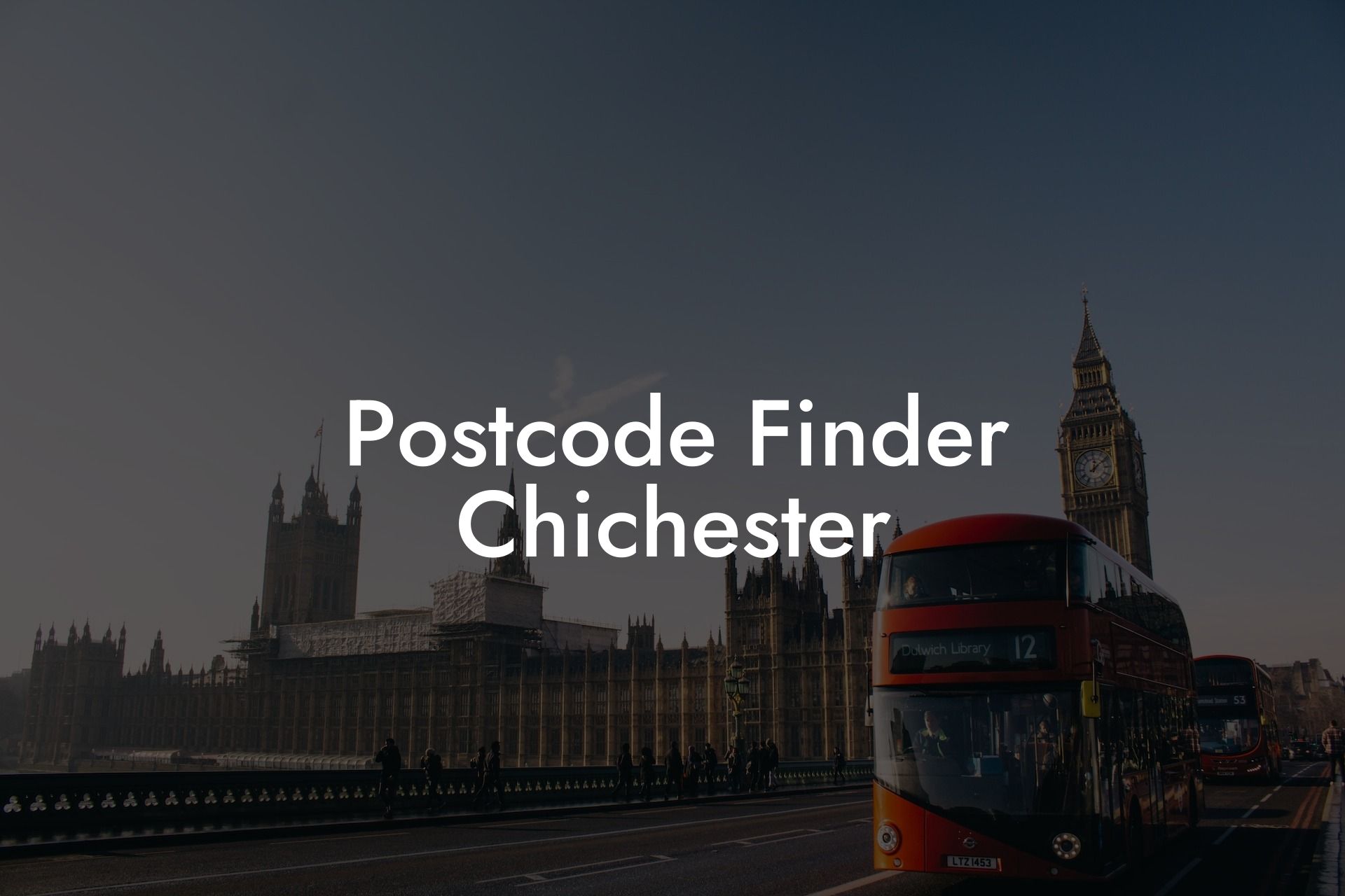 Postcode Finder Chichester