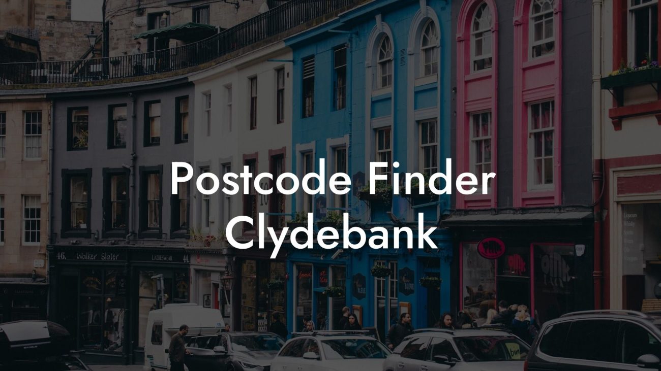 Postcode Finder Clydebank