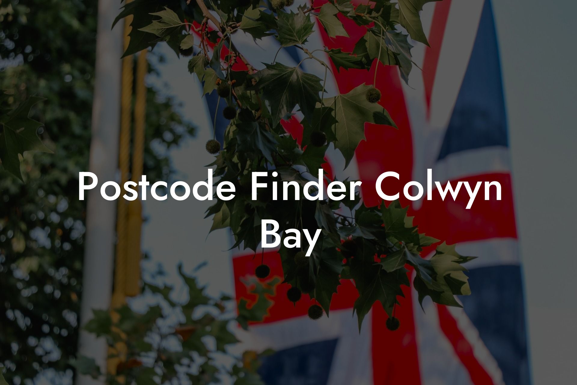 Postcode Finder Colwyn Bay