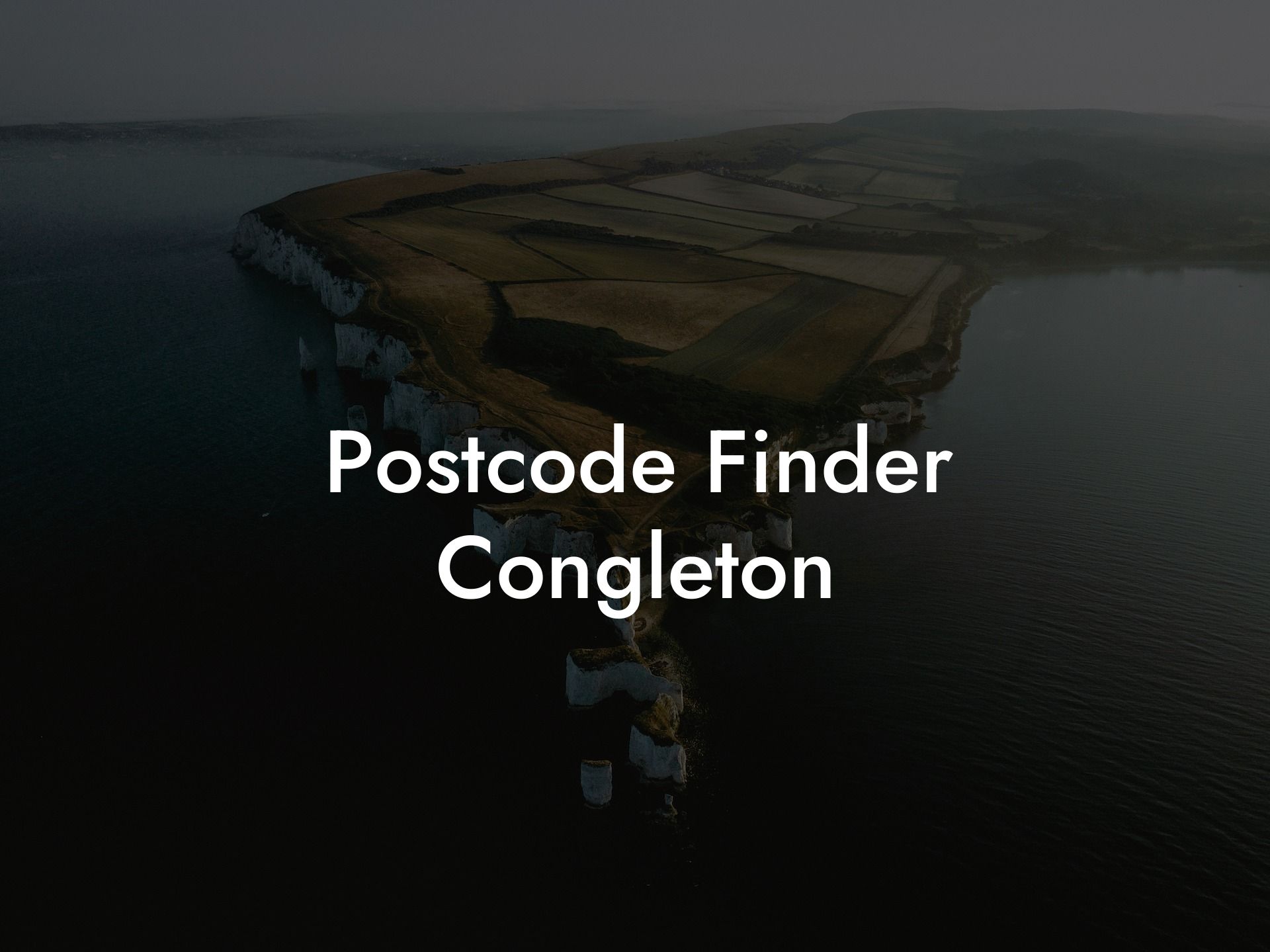 Postcode Finder Congleton