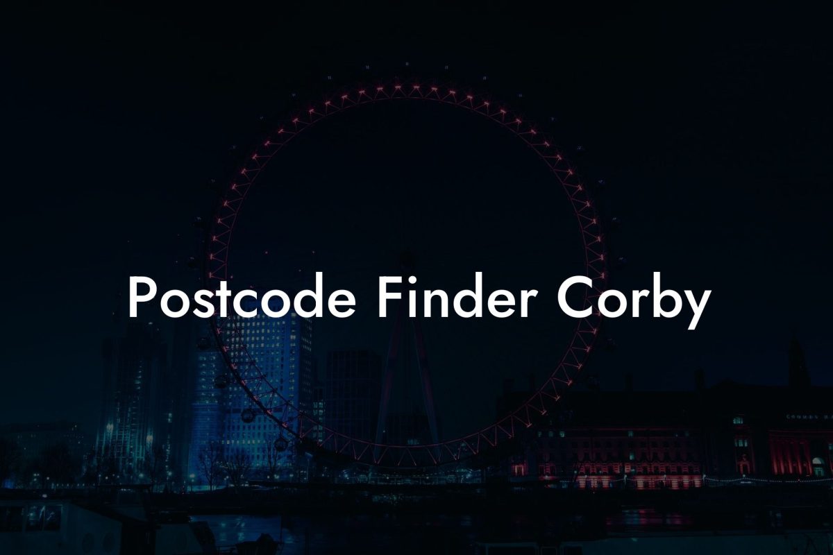 Postcode Finder Corby