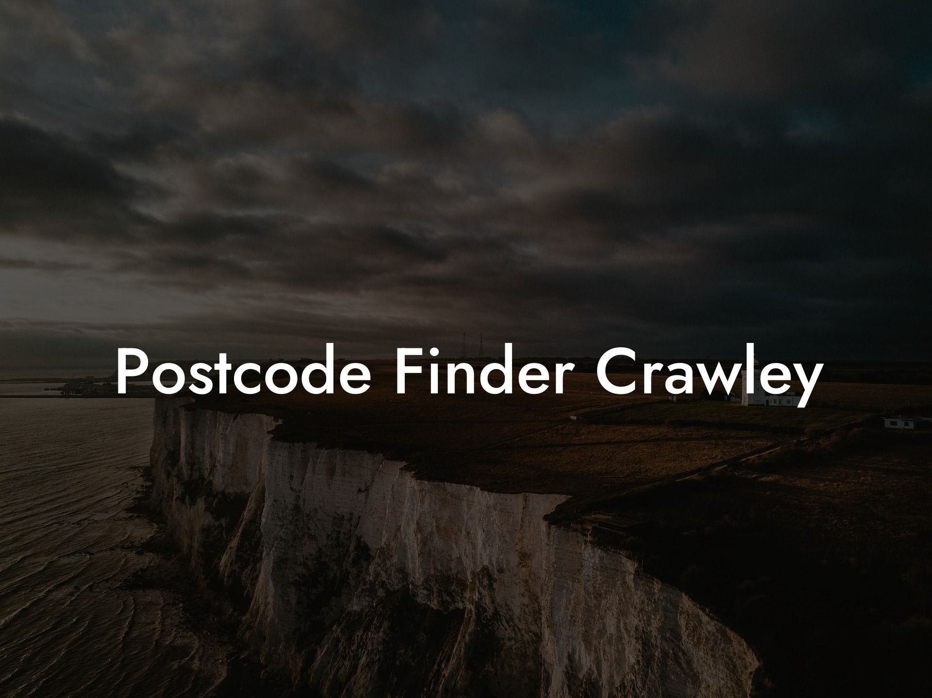 Postcode Finder Crawley