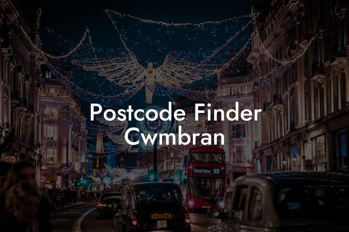 Postcode Finder Cwmbran