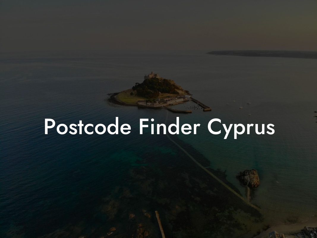 Postcode Finder Cyprus