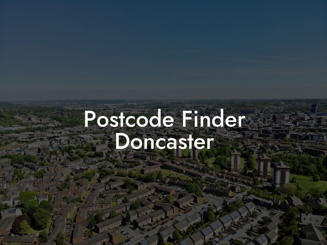 Postcode Finder Doncaster