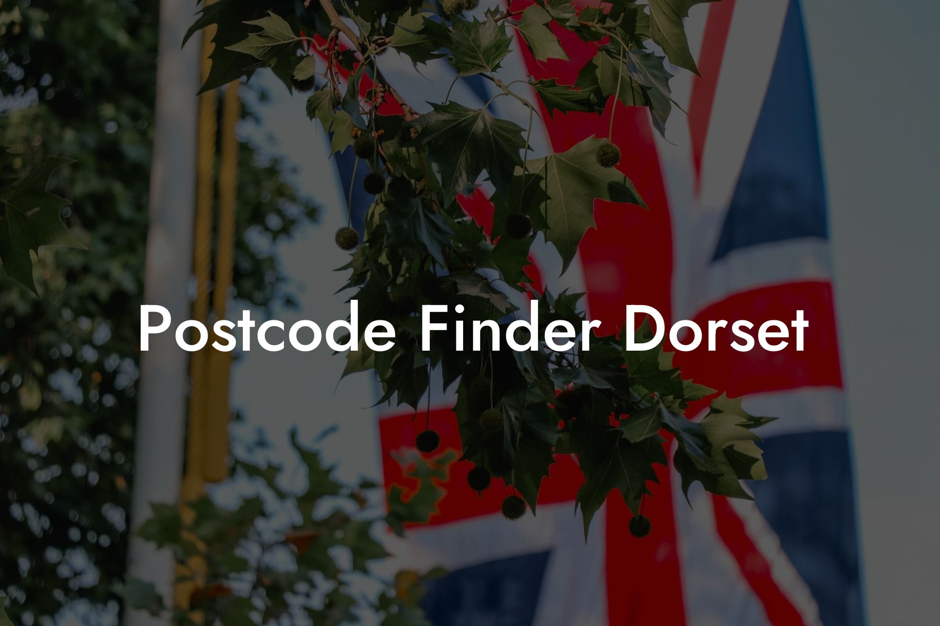 Postcode Finder Dorset