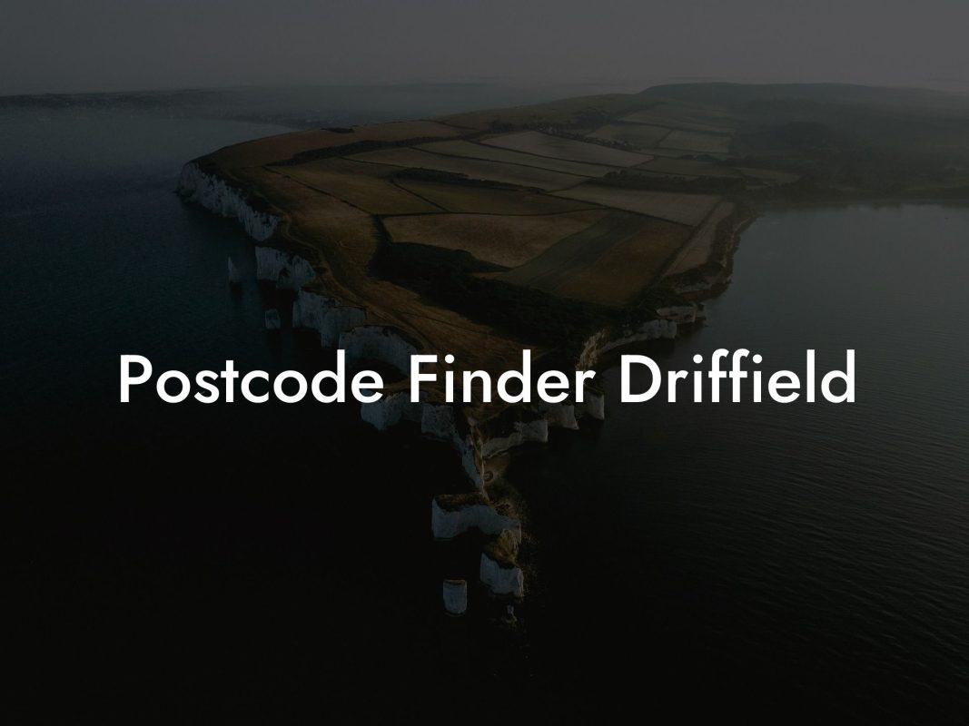 Postcode Finder Driffield