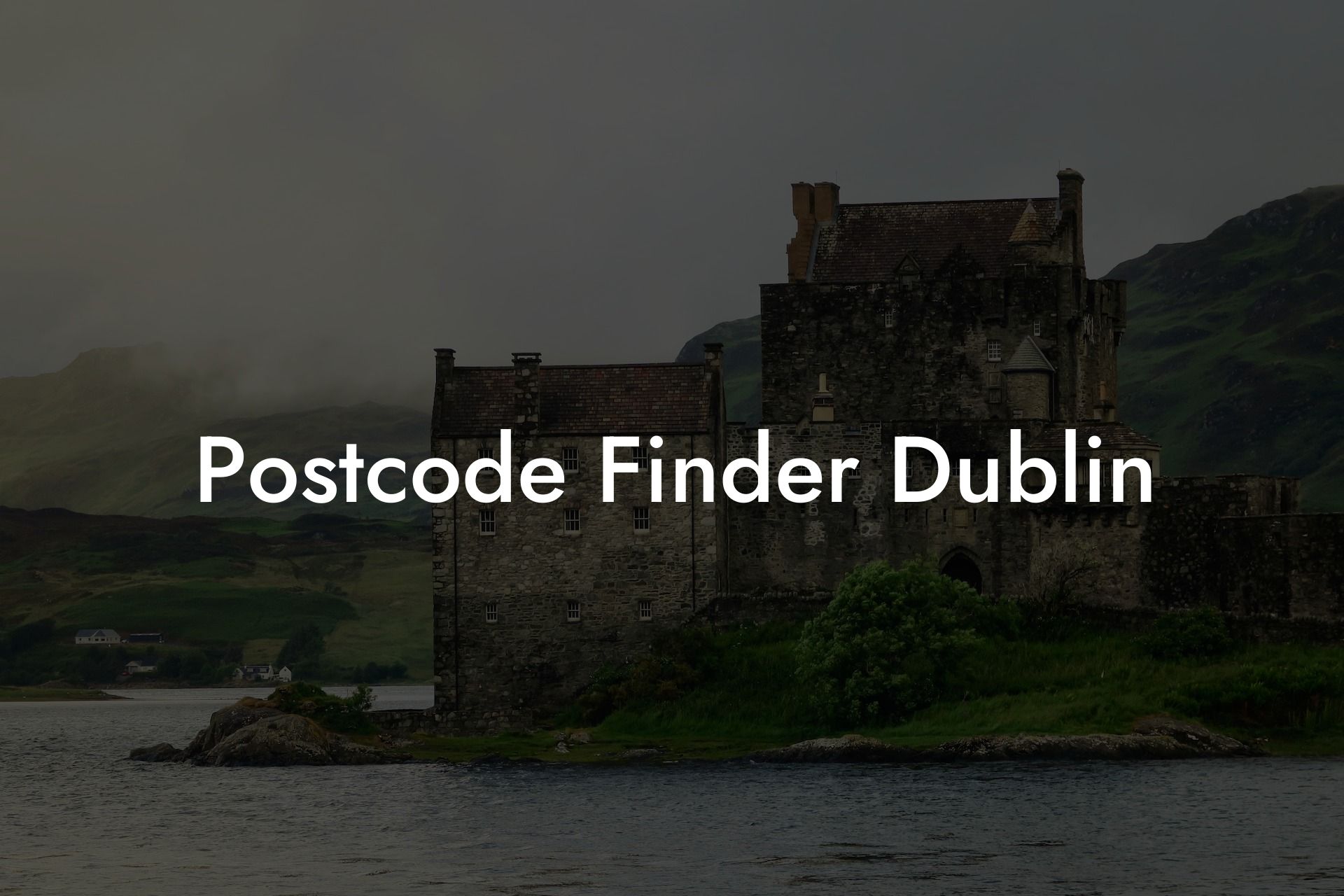 Postcode Finder Dublin