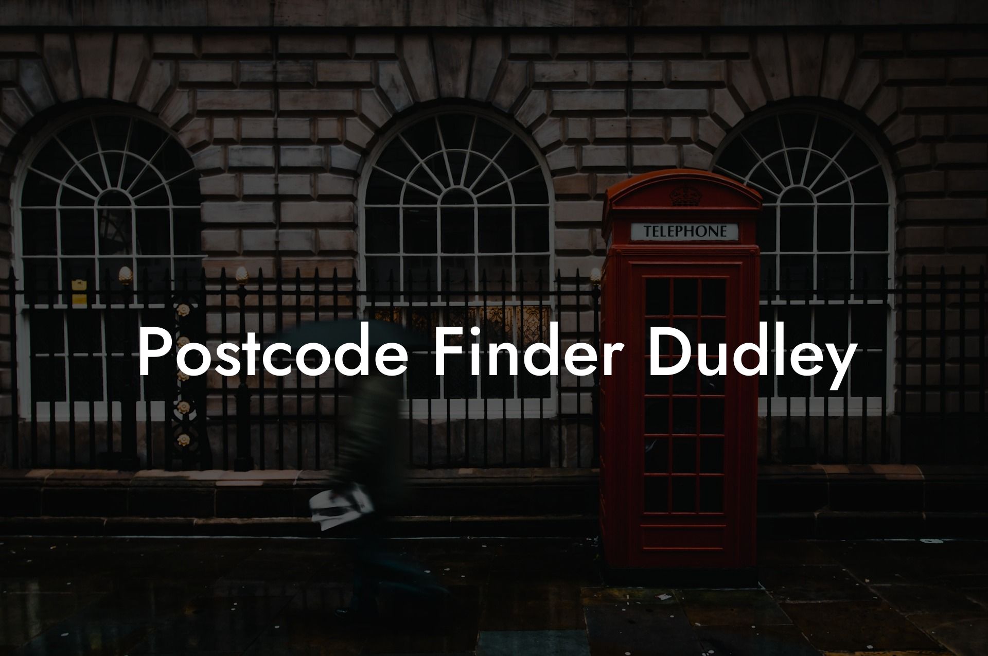 Postcode Finder Dudley