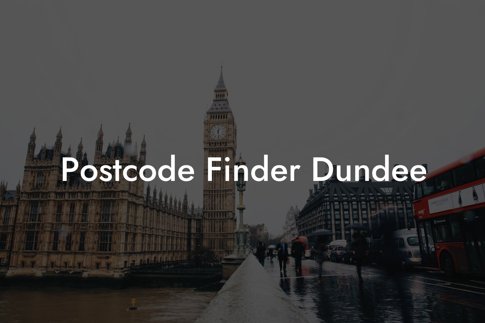 Postcode Finder Dundee