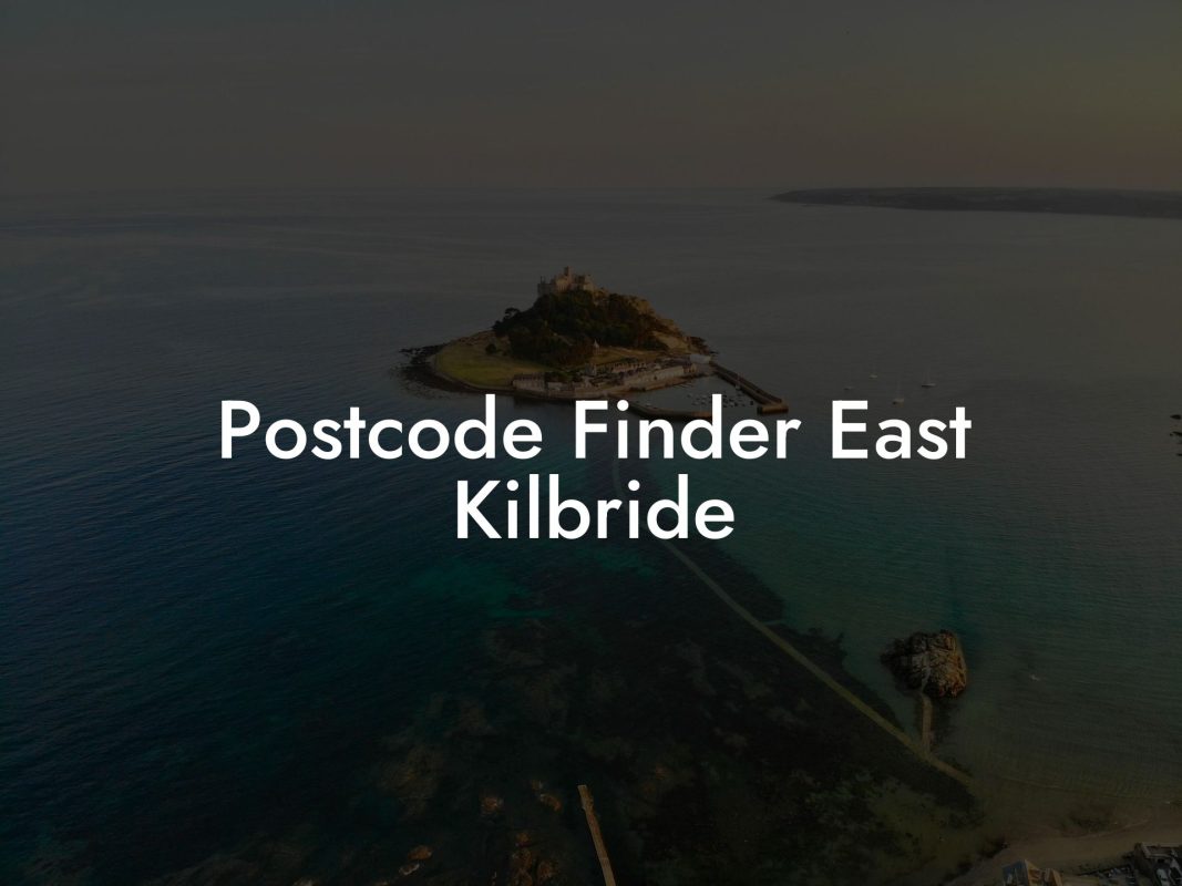 Postcode Finder East Kilbride