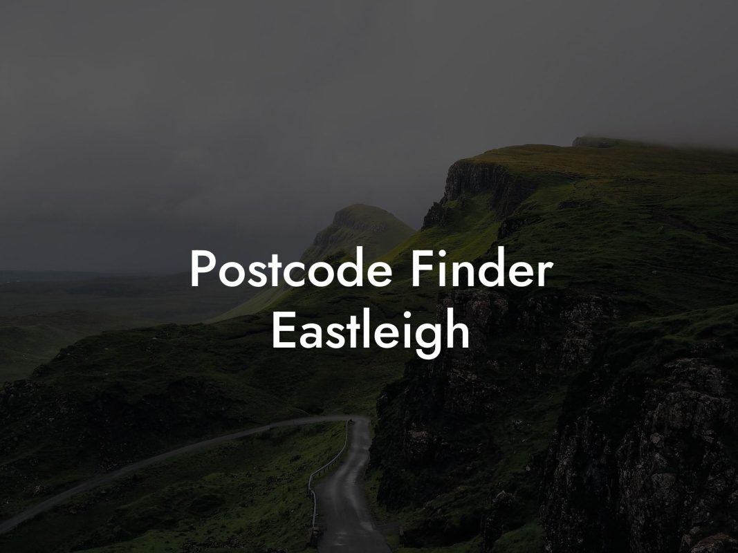 Postcode Finder Eastleigh