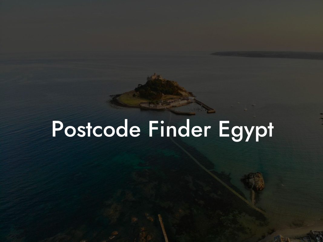 Postcode Finder Egypt