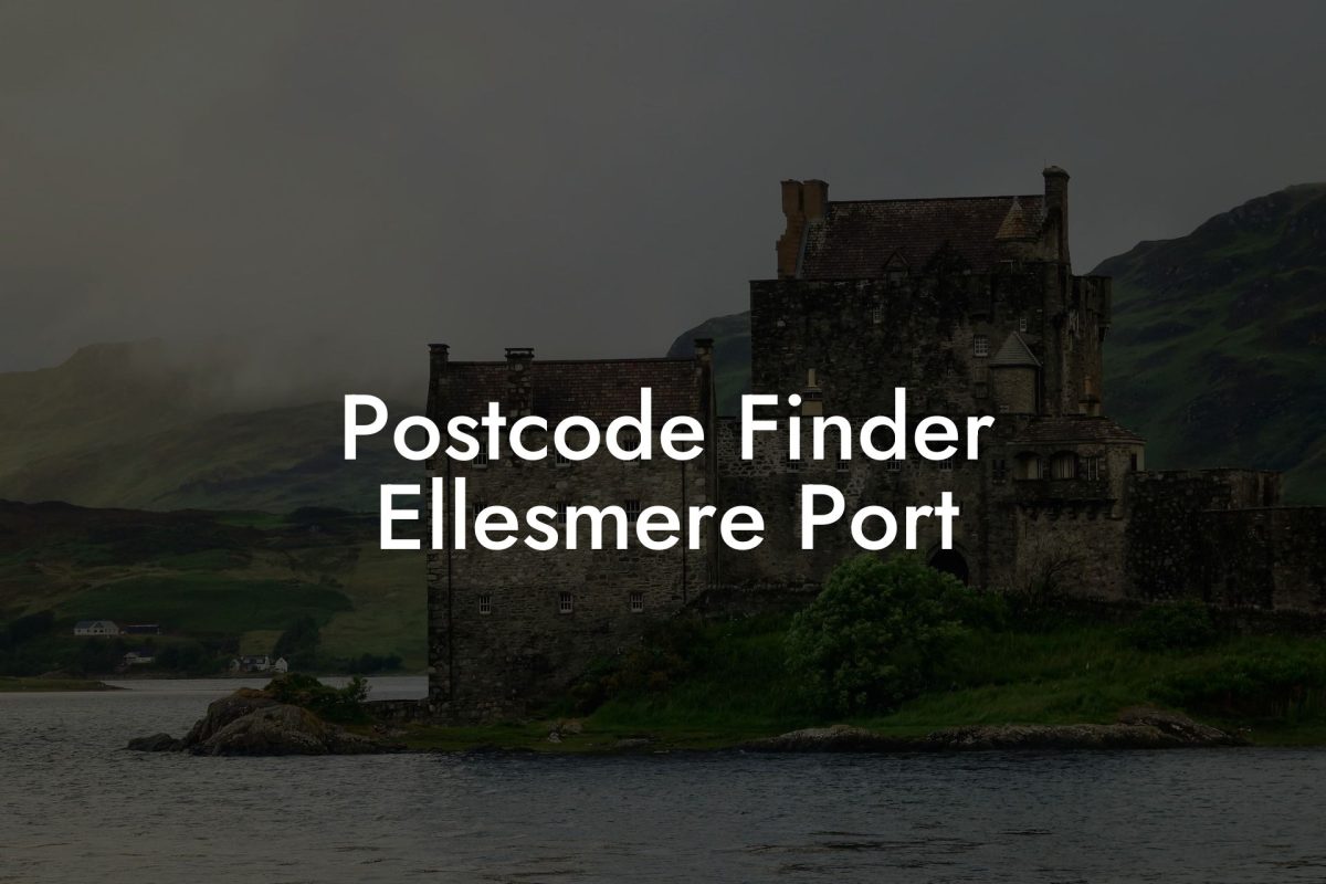 Postcode Finder Ellesmere Port