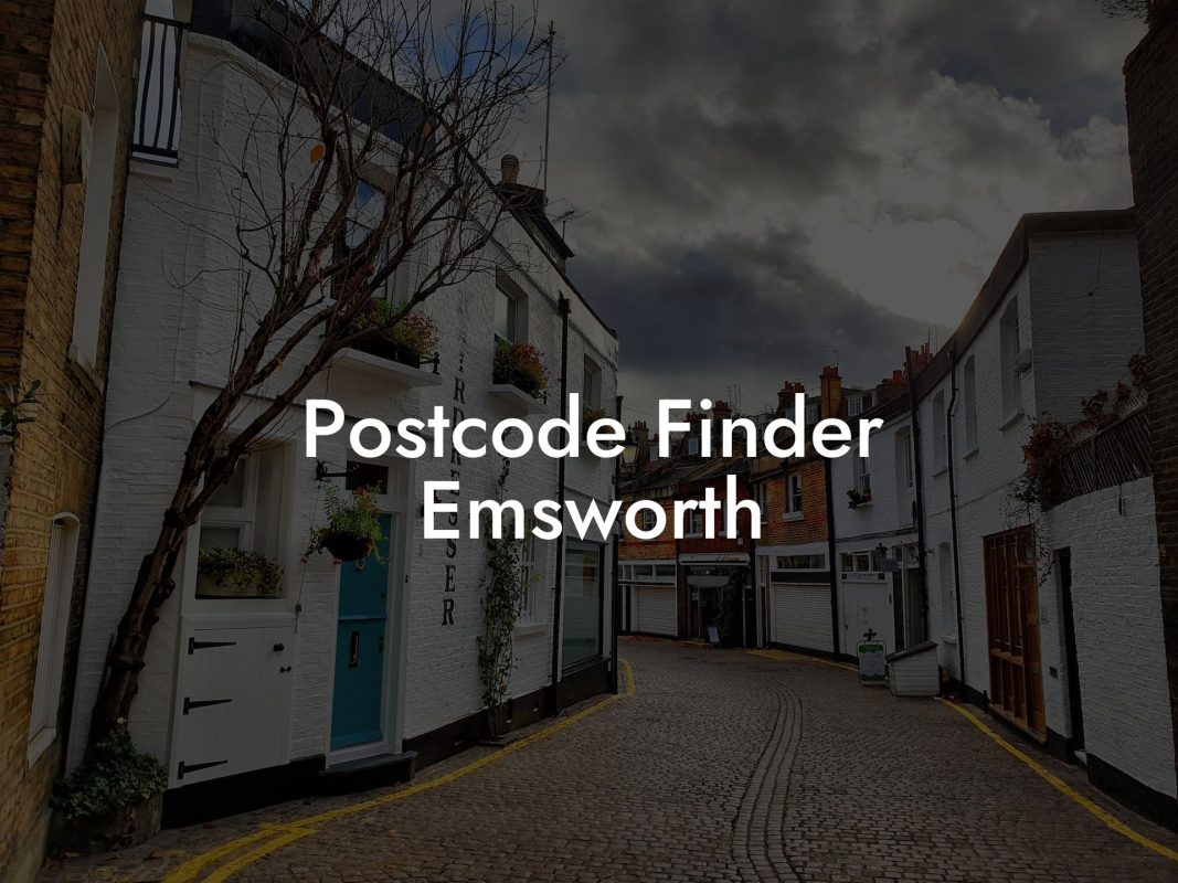 Postcode Finder Emsworth