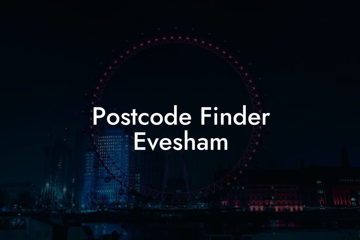 Postcode Finder Evesham