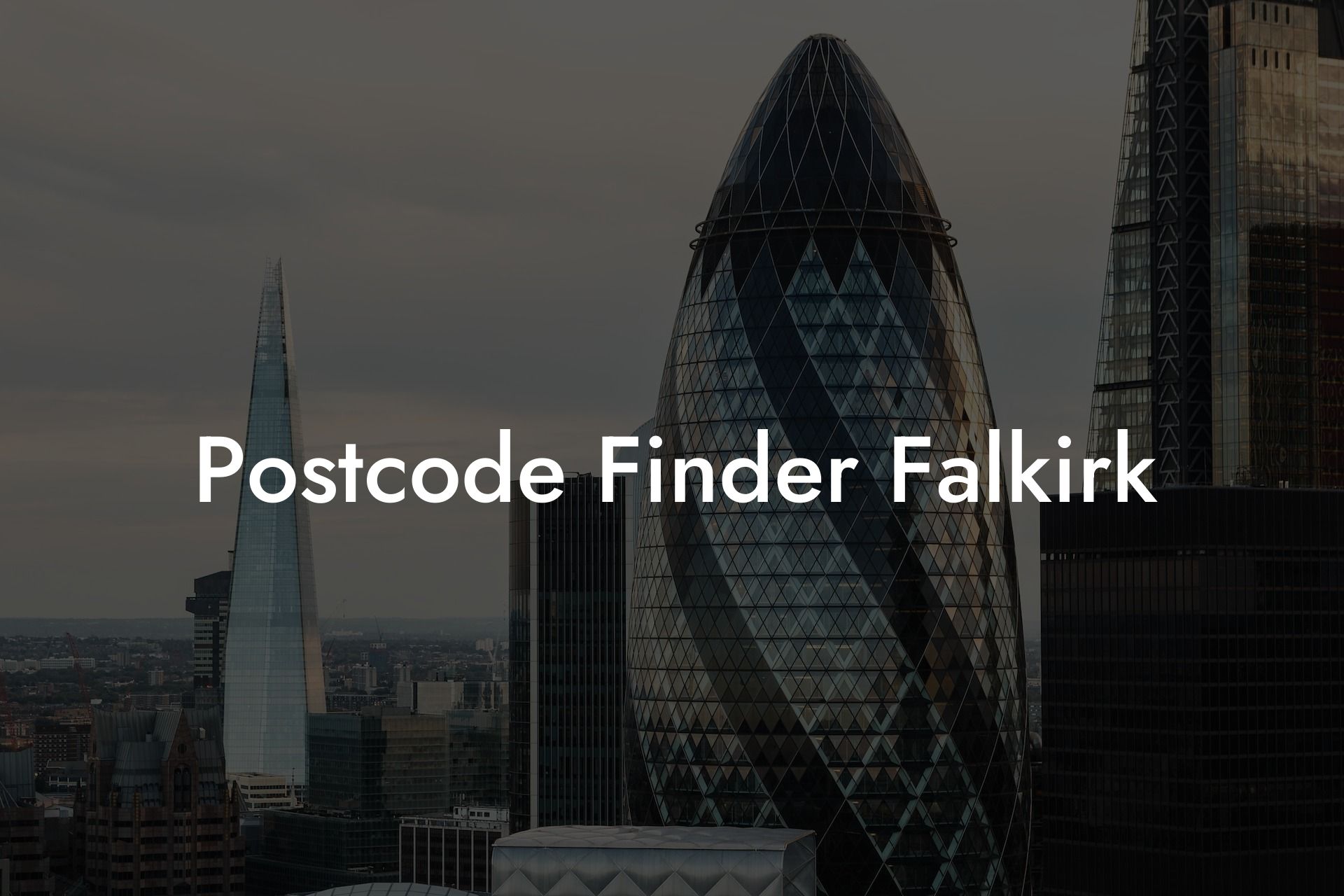 Postcode Finder Falkirk