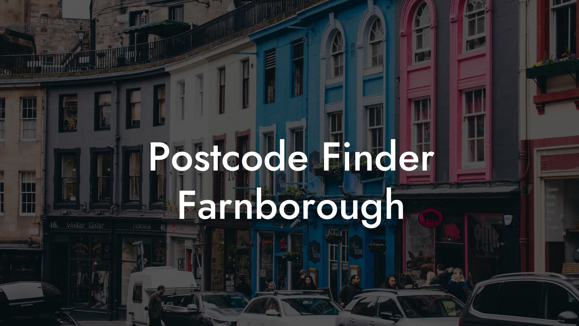 Postcode Finder Farnborough