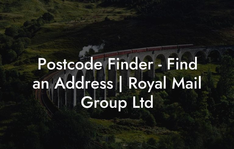 Postcode Finder - Find an Address | Royal Mail Group Ltd - UK Postcode ...