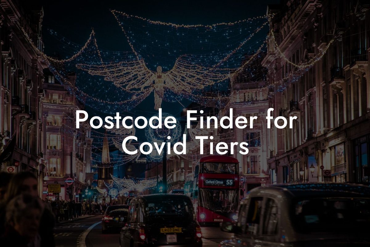 Postcode Finder for Covid Tiers