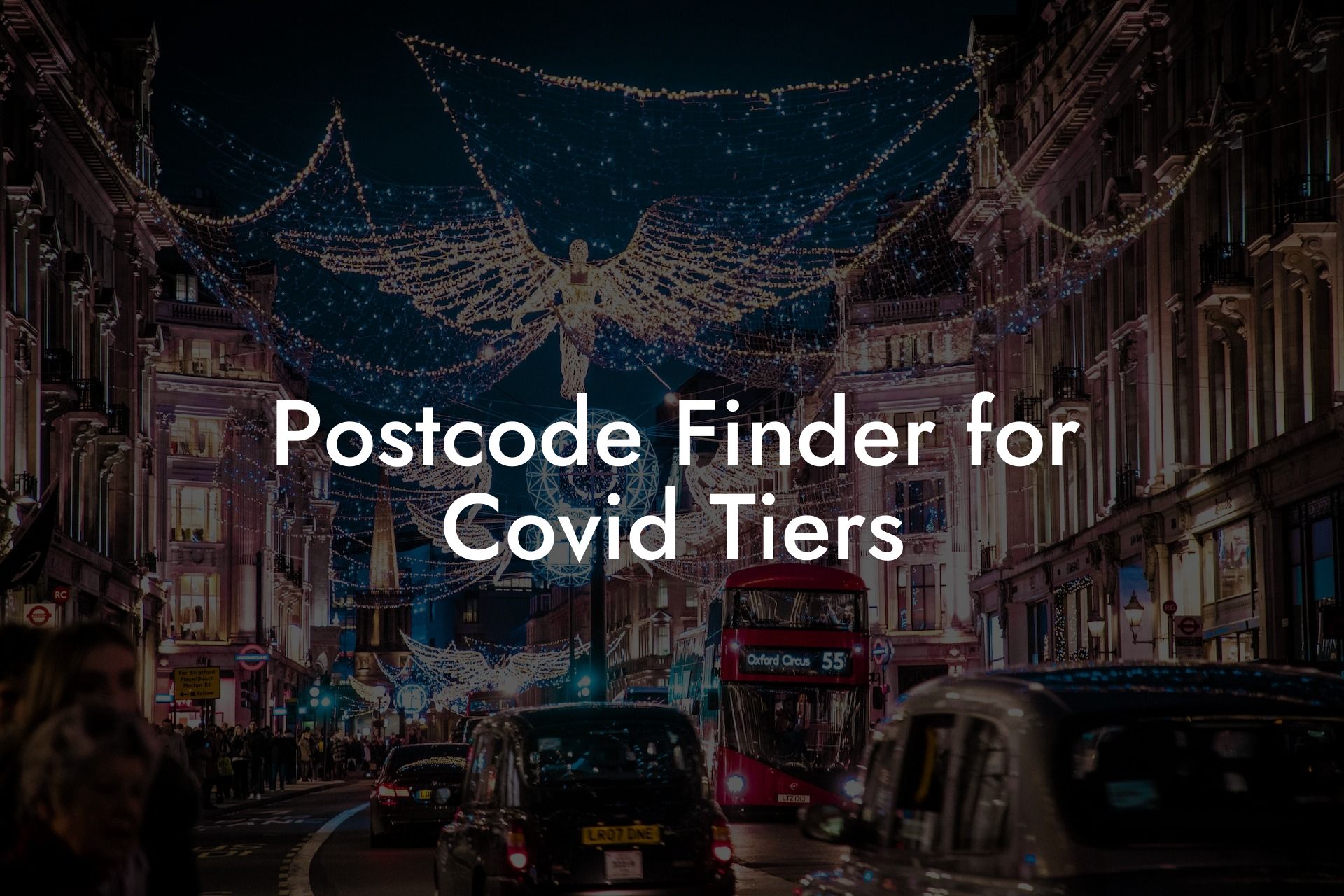 Postcode Finder for Covid Tiers