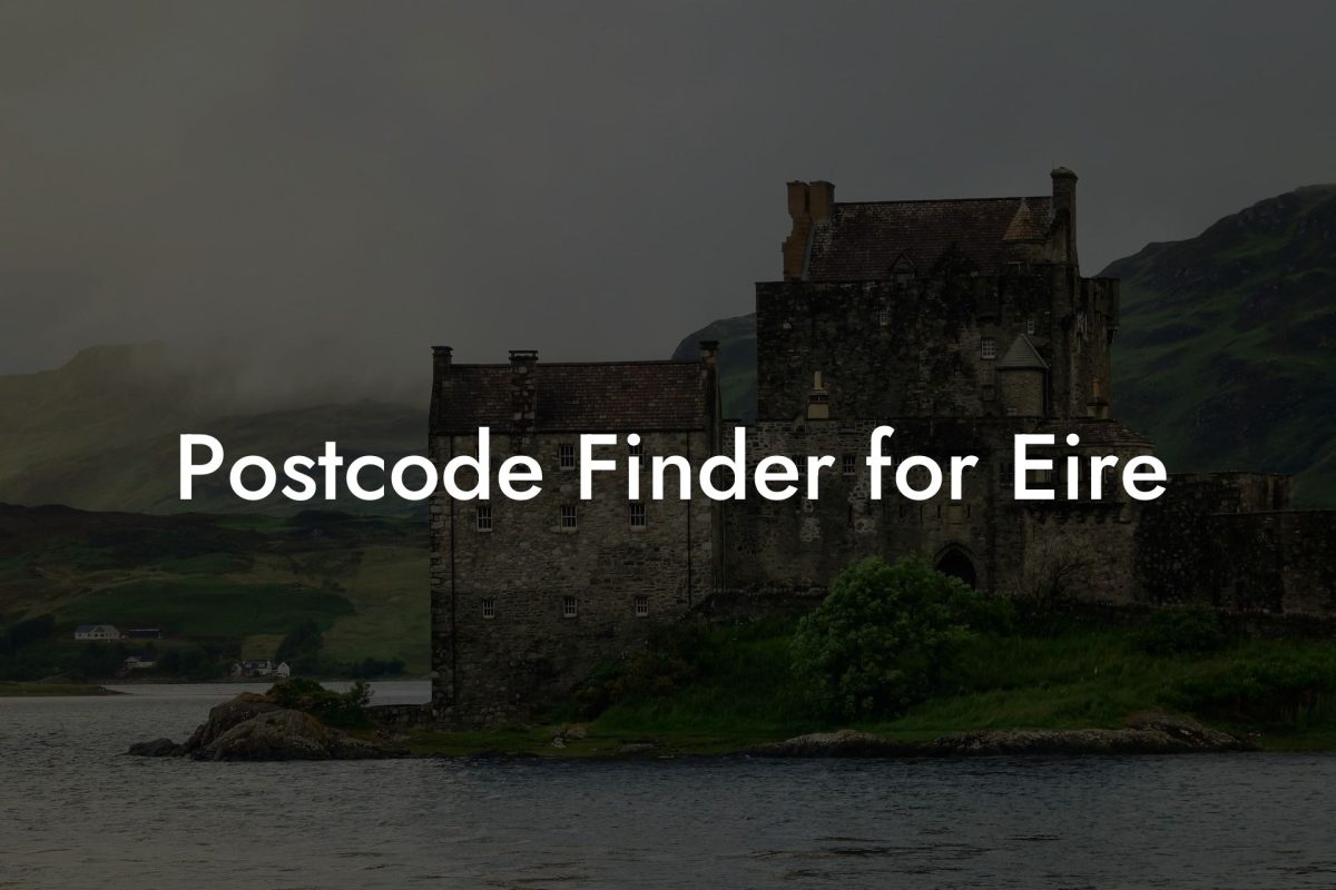 Postcode Finder for Eire