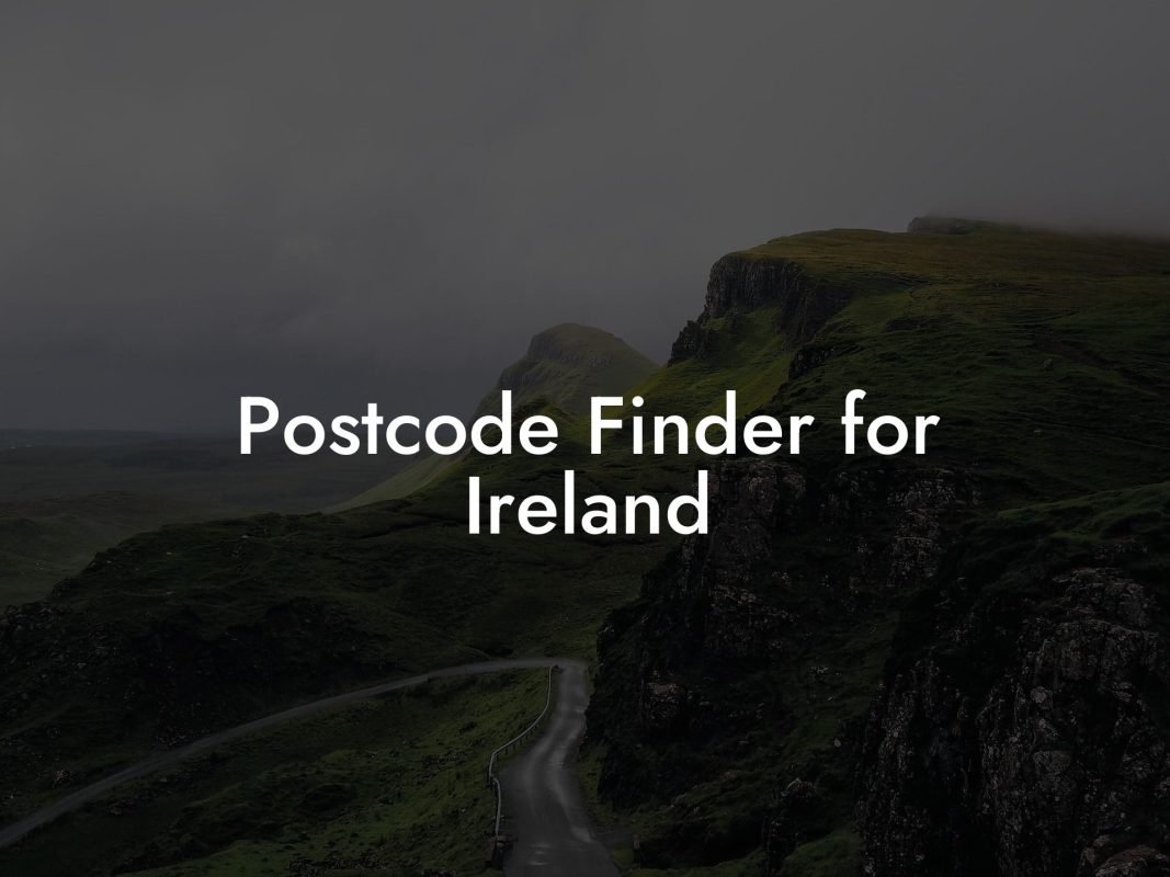 Postcode Finder for Ireland