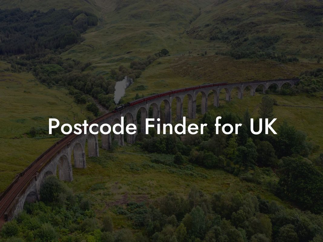 Postcode Finder for UK