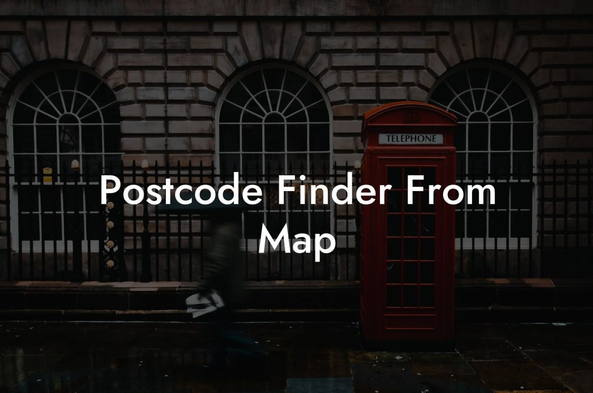 Postcode Finder From Map